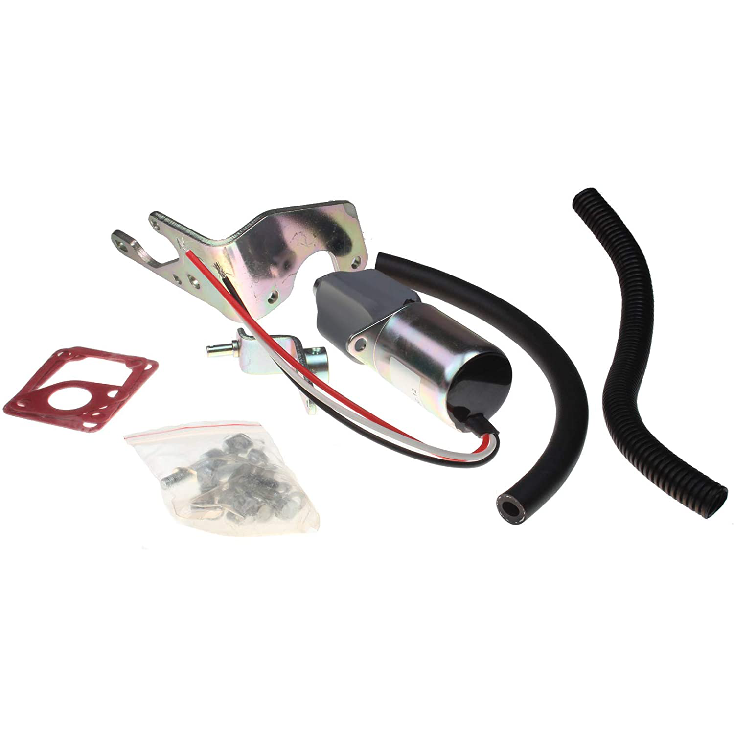 24V Fuel Shut Off Solenoid Kit 1751ES SA4260-12 SA-4260-12 Fit for Woodward Kubota - KUDUPARTS