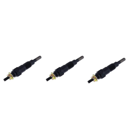 3X Glow Plug M87919 AT110814 6101-8321-00 for John Deere 6X4 4X2 330 332 430 455 655 755 855 F915 F925 F935 X495 X595 3375 Yanmar 3TN66C 3TN66UJ 3TNA72UJ 3TNA72UJ3 3TNA72UK 3TNE74 Engine - KUDUPARTS