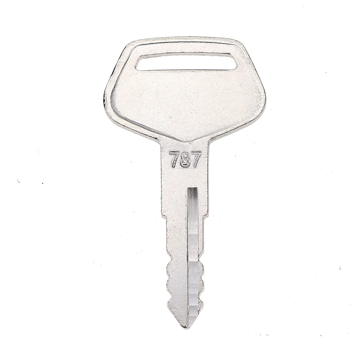 6X Ignition Keys #787 with Key Chain TR261434 Compatible with Komatsu Excavator Dozer Loader Kalmar Dressta Sakai Models 2019 - KUDUPARTS