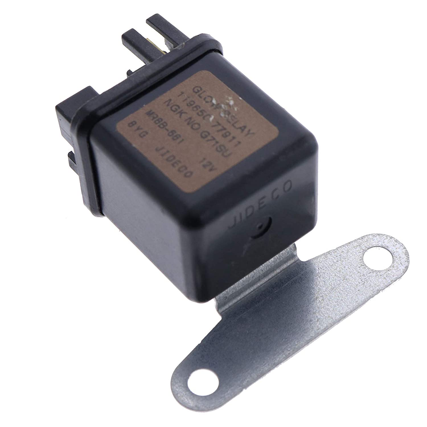 Preheating Glow Plug Relay 16415-65600 1641565600 8942481610 for Kubota D722 D902 D905 D1105 V3300 Yanmar 12V MR82BL-081 JIDECO 91008V Isuzu Hitachi ZAXIS27U ZAXIS50U ZAXIS40U - KUDUPARTS