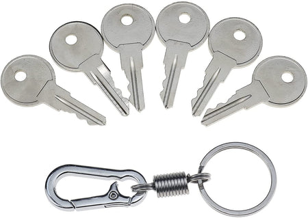 6X Universal Replacement Keys CH751 with Key Chain Fit for Multiple Locks RV Campers Doors T-Handles Pickup Shells Tool Boxes - KUDUPARTS