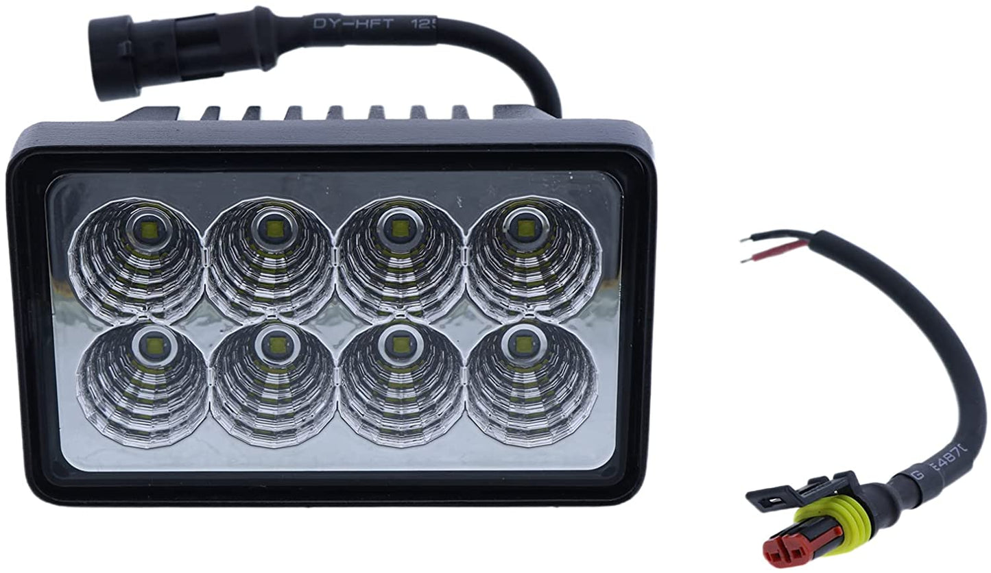 LED Headlight for John Deere 240 250 260 270 313 315 317 320 325 328 + / Case 410 420 420CT 430 435 440 445 450 465 + / New.Holland C175 C185 L120 L125 L140 L150 L160 L170 L175 L180 + - KUDUPARTS