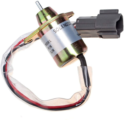 Fuel Shutoff Solenoid 129612-77940 YM129612-77940 for Yanmar 4TNV98 4TNV94 Engine - KUDUPARTS