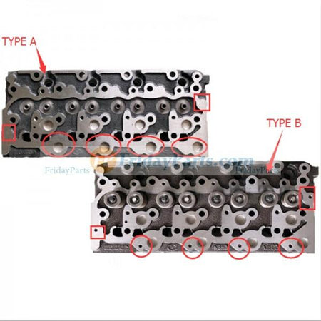 Complete Cylinder Head 1G780-03042 for Kubota V2203-M Engine KX121-3 KX161-3 L4300DT L4300F L4330DT/GST/HST(C) L4630DT/GST(C)/HST R520S - KUDUPARTS